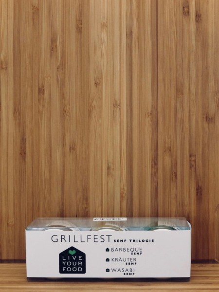 Live Your Food Senf-Trilogie Grillfest