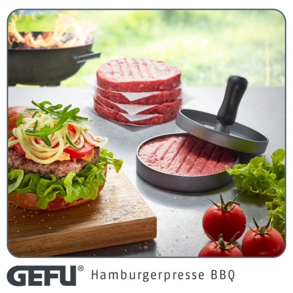 GEFU Burgerpresse Aluminium, Ø 11,8 cm