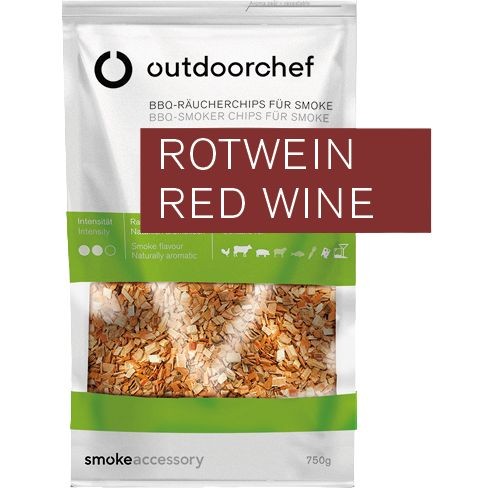 OUTDOORCHEF Smoke Räucherchips Rotwein