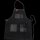 TRAEGER Grillschürze aus Leinen & Leder, schwarz mit Logo