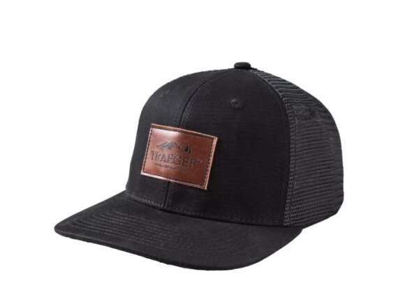TRAEGER Trucker Cap verstellbar, schwarz mit Logo