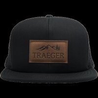TRAEGER Trucker Cap verstellbar, schwarz mit Logo