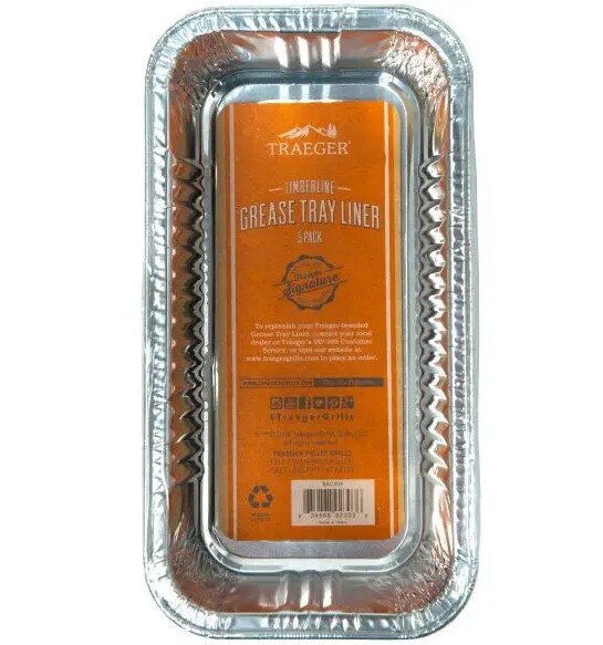 TRAEGER Aluminiumschale für Timberline Fettauffangschale - 5 Pack