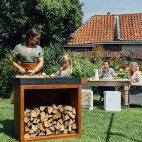 OFYR Butcher Block Storage 90 Corten Ceramic Dark Grey