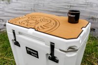 PETROMAX Haft-Auflage für Kühlbox kx25 braun mit Drachenemblem