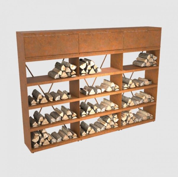 OFYR Wood Storage Corten 300