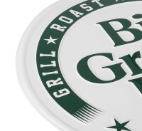 BIG GREEN EGG Texttafel rund weiß - Est. 1974