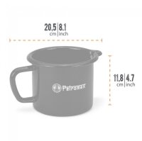PETROMAX Emaille Milchtopf schwarz (1,4 Liter)