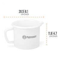 PETROMAX Emaille Milchtopf weiß (1,4 Liter)