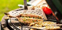 BIG GREEN EGG Breiter Pfannenwender aus Edelstahl