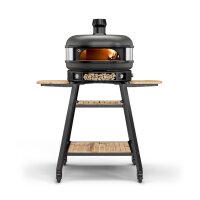 GOZNEY Dome Dual Fuel schwarz mit Gestell und Abdeckhaube...