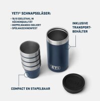 YETI Schnapsbecher mit Tragebehälter Black