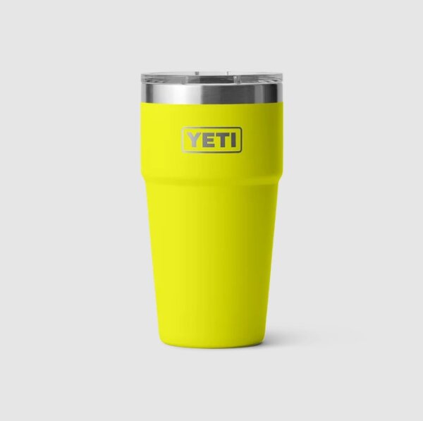 YETI Rambler 20 oz Stapelbarer Becher MS (591 ml) Firefly Yellow