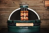 BIG GREEN EGG LetzQ Tandoor Ring mit 6 Spießen (für BGE M - 2XL)