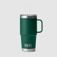 YETI Rambler Straw Mug 25 oz (739 ml) Black Forest Green