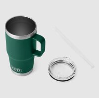 YETI Rambler Straw Mug 25 oz (739 ml) Black Forest Green