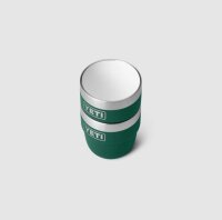 YETI Rambler Stackable Cup 4 oz (118ml) 2 PK Black Forest Green