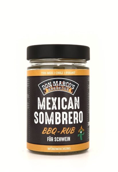 DON MARCO Mexican Sombrero BBQ Rub 200 g Glas