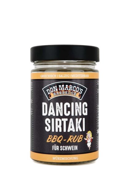 DON MARCO Dancing Sirtaki BBQ Rub 160 g Glas