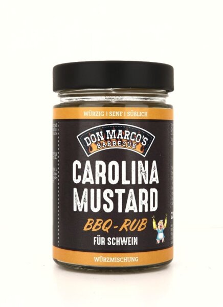 DON MARCO Carolina Mustard BBQ Rub 220 g Glas