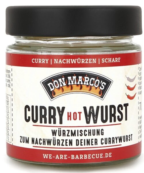 DON MARCO Currywurst Würzer  - Scharf 70 g Glas