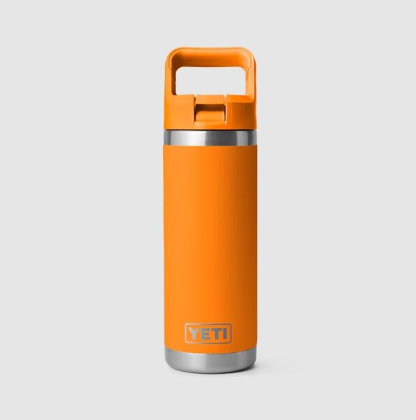 YETI Rambler 18oz (532 ml) mit Trinkhalmdeckel King Crab Orange