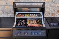NAPOLEON  Oasis Compact 106, Mattschwarz, mit BIG32-1 und Einbau SIZZLE ZONE™