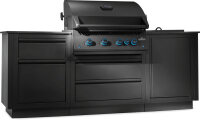 NAPOLEON  Oasis Compact 106, Mattschwarz, mit BIG32-1 und Einbau SIZZLE ZONE™
