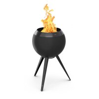 HÖFATS MOON 45 all black Feuerkorb mit hohem Fuß