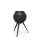 HÖFATS MOON 45 all black Feuerkorb mit hohem Fuß