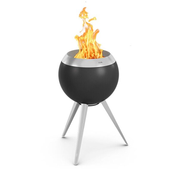 HÖFATS MOON 45 Feuerkorb mit hohem Fuß silber
