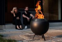 HÖFATS MOON 45 Feuerkorb mit niedrigem Fuß all black
