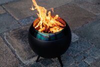 HÖFATS MOON 45 Feuerkorb mit niedrigem Fuß all black