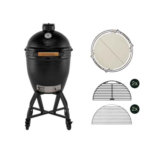 BIG GREEN EGG Large Onyx Egg Starterset