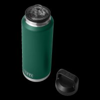 YETI Rambler Bottle Chug  36 oz (1065 ml) Black Forest Green